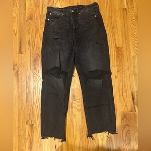 American Eagle High Waist Straight Leg Jeans